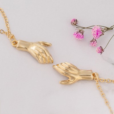 Collar de apretón de manos magnético personalizado para parejas