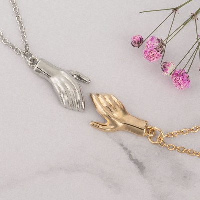 Collar de apretón de manos magnético personalizado para parejas