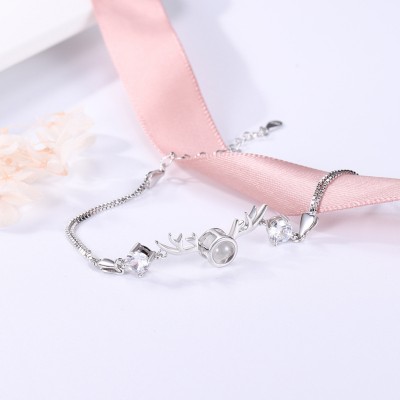 Pulsera de proyección de fotos conmemorativa personalizada, regalo para pareja, aniversario de boda, cumpleaños
