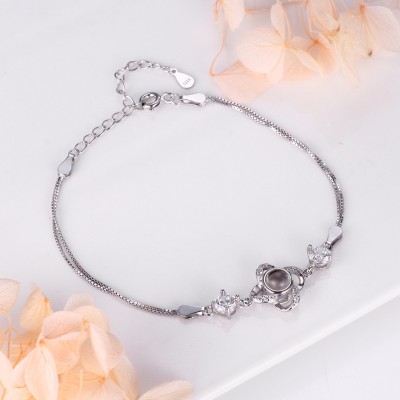 Pulsera de proyección de fotos conmemorativa personalizada, regalo para pareja, aniversario de boda, cumpleaños