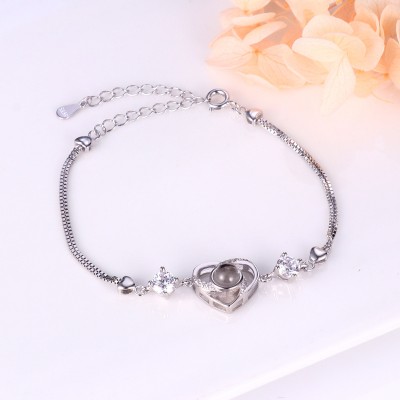 Pulsera de proyección de fotos conmemorativa personalizada, regalo para pareja, aniversario de boda, cumpleaños