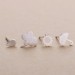 Weather Symbol Dainty Stud Earrings Sterling Silver