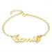Carrie Copper Personalized Name Anklet Adjustable