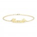 Carrie Copper Personalized Name Anklet Adjustable