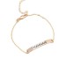 Personalized Bar Engraved Anklet Adjustable