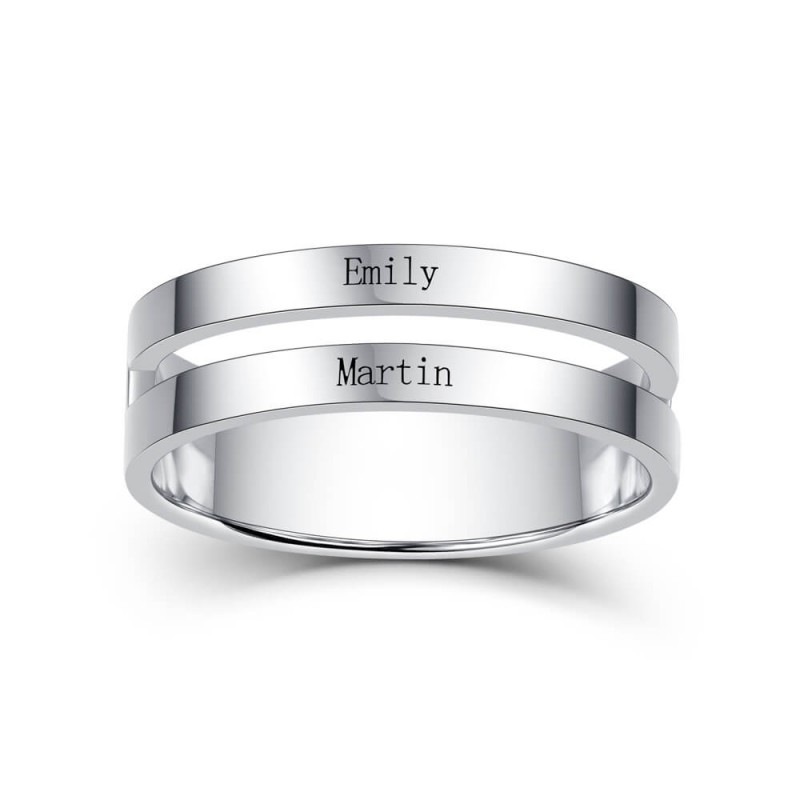 Anillo del store nombre grabado