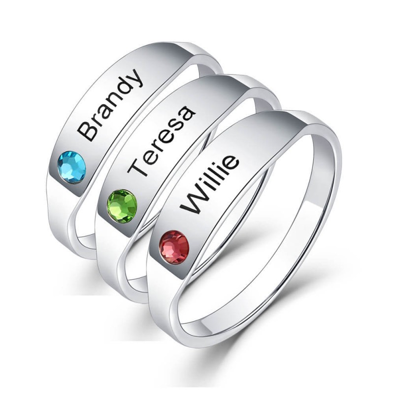 Anillo del hot sale nombre grabado